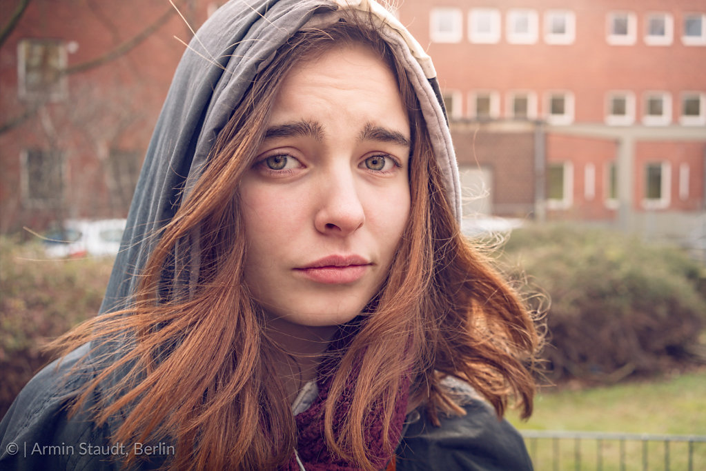 portait of a doubting young woman