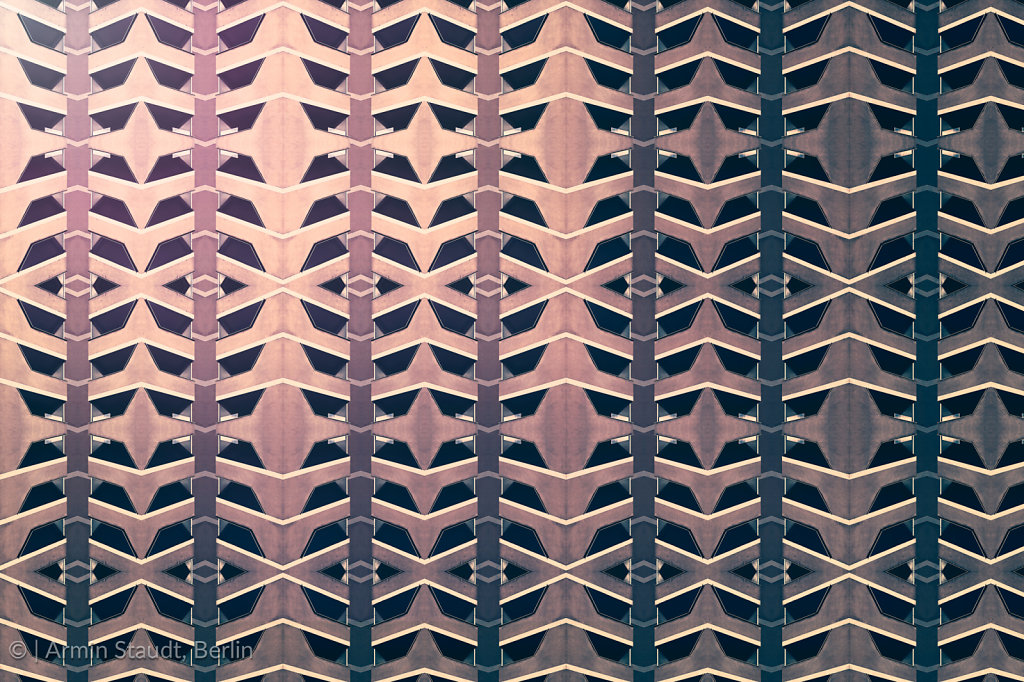 architectural pattern, symmetric texture of facade concrete elements