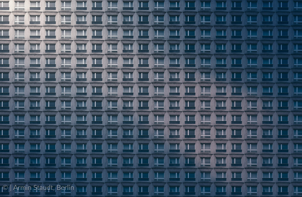 architectural pattern, concrete facade of a miserable skyscraper